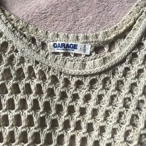 Garage knit cover up